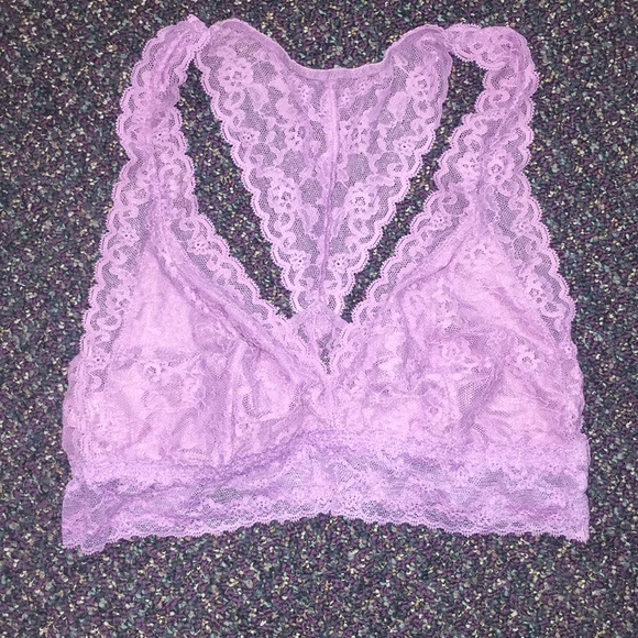 Victoria's Secret Other - NWT VS Lace Racerback Lavender Bralette